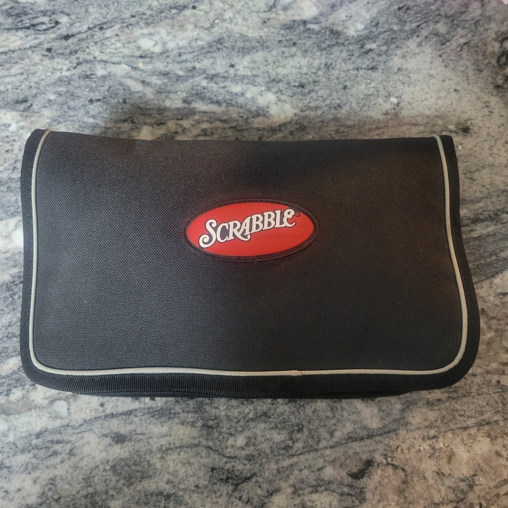 Travel Scrabble To Go Crossword Game - Zippered Folio Hasbro Portable